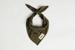 FINGERSCROSSED Bandana Triangle Scarf - Olive-Neck Bandanas-80957574