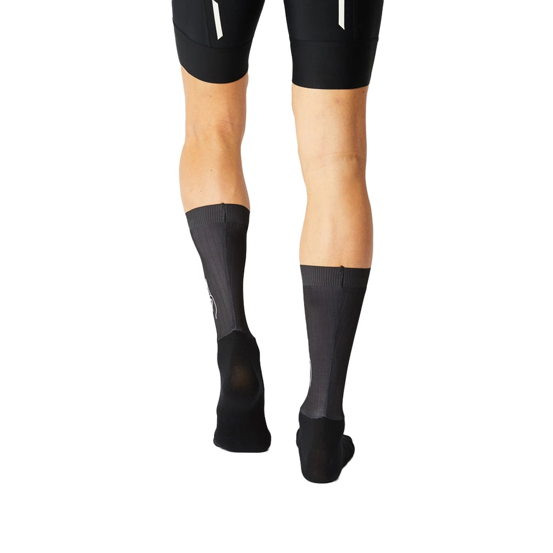 FINGERSCROSSED Sock Aero Logo - Black-Cycling Socks-