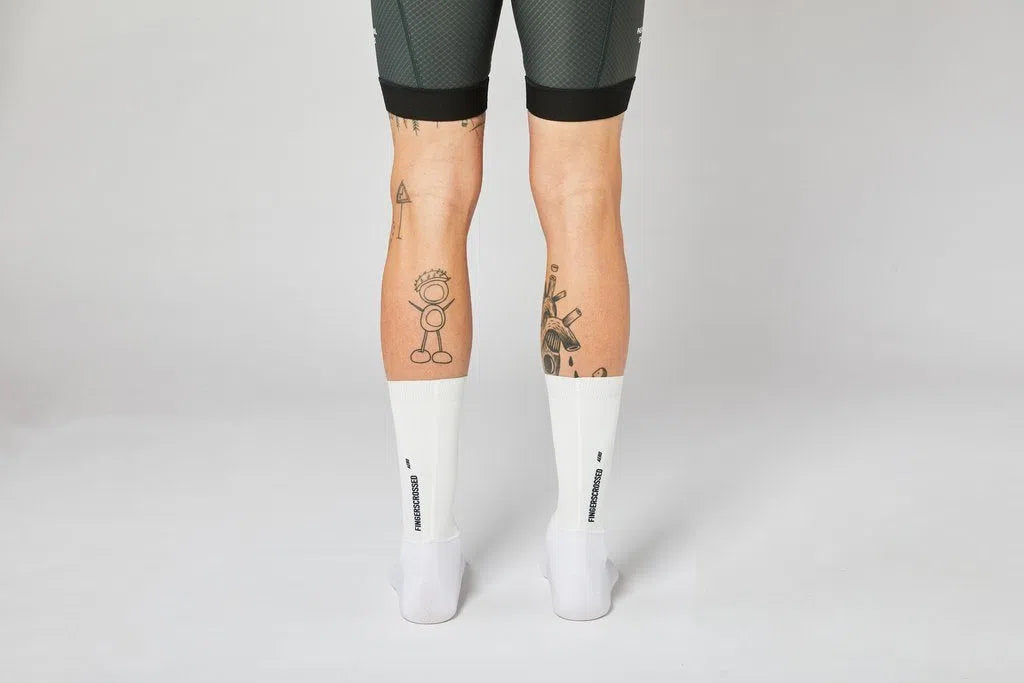 FINGERSCROSSED Socks Aero - White-Cycling Socks-