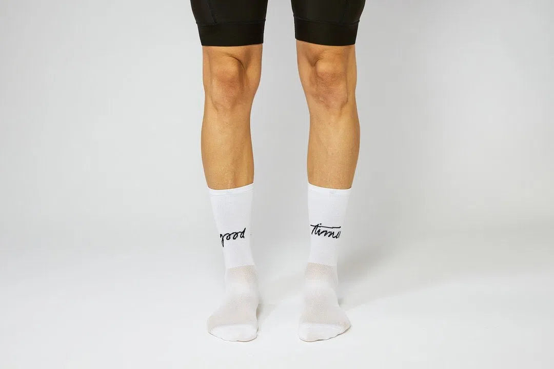 FINGERSCROSSED Socks Good Times - White-Cycling Socks-