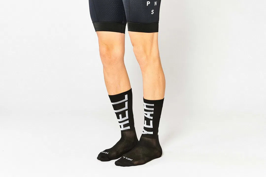 FINGERSCROSSED Socks Hell Yeah 2.0 - Black-Cycling Socks-