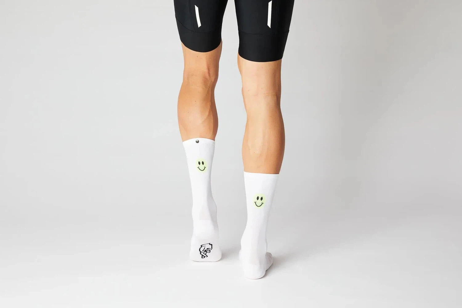 FINGERSCROSSED Socks Smiley - White/Neon-Cycling Socks-