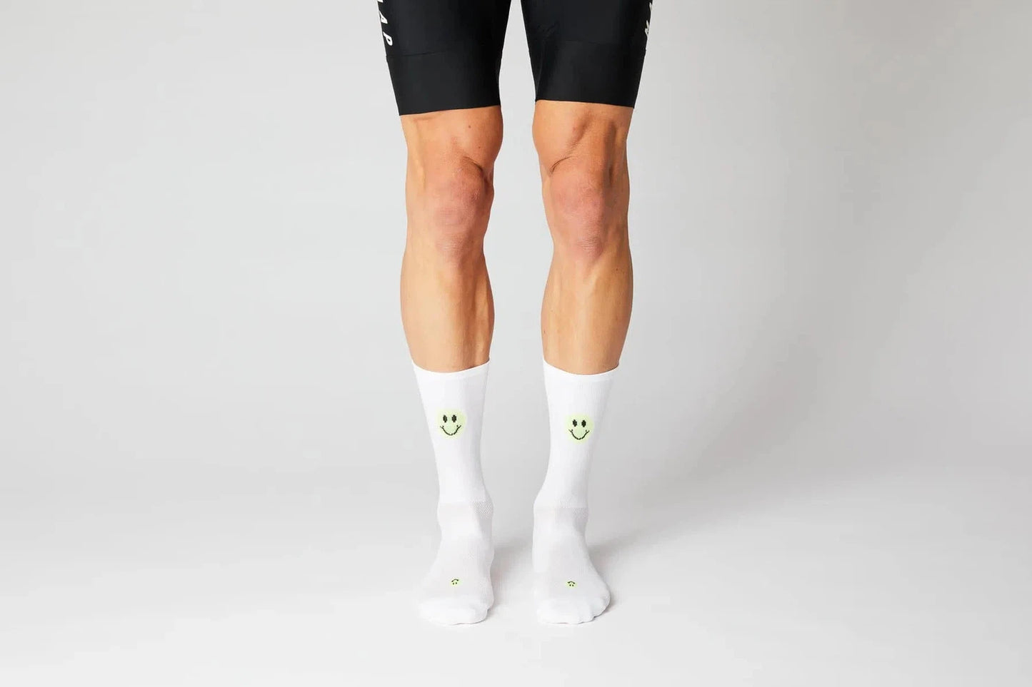 FINGERSCROSSED Socks Smiley - White/Neon-Cycling Socks-