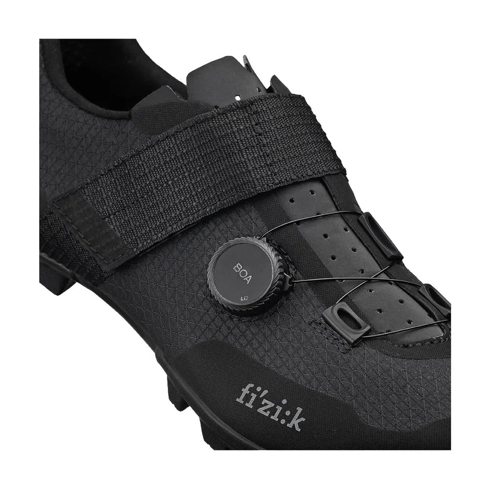 FIZIK Gravel/MTB Cycling Shoes Vento Ferox Carbon - Black/Black-Gravel Cycling Shoes-