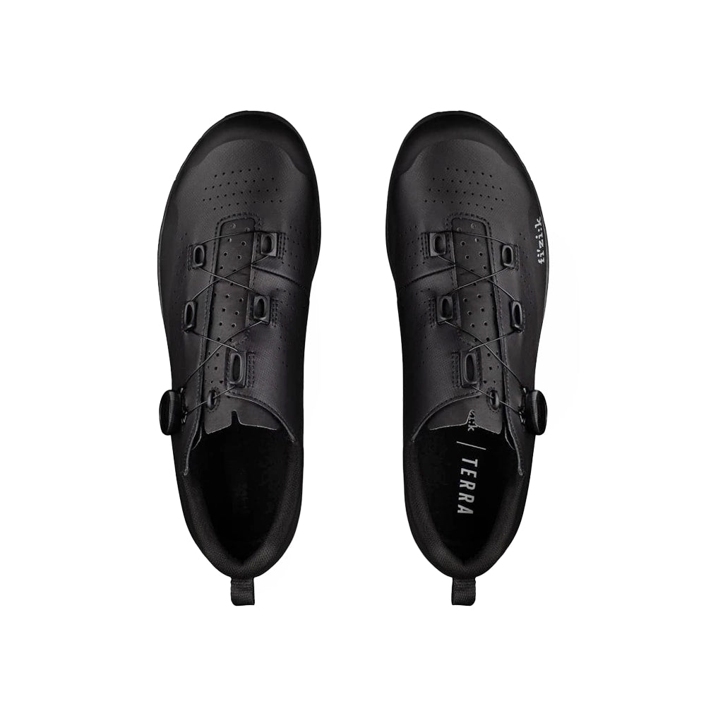 FIZIK MTB Gravel Cycling Shoes Atlas Terra - Black/Black-Gravel Cycling Shoes-