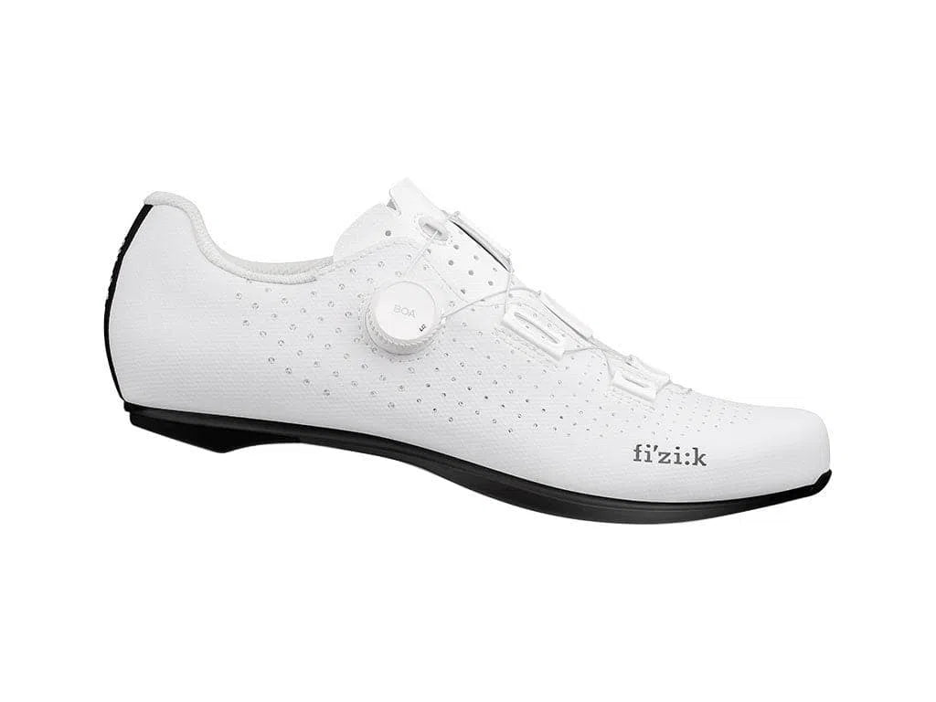 FIZIK Road Cycling Shoes Tempo Decos Carbon - White/Black-Road Cycling Shoes-8058364125626