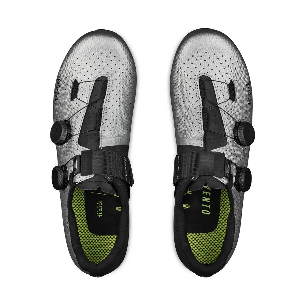 FIZIK Road Cycling Shoes Vento Stabilita Carbon - Silver Black-Road Cycling Shoes-