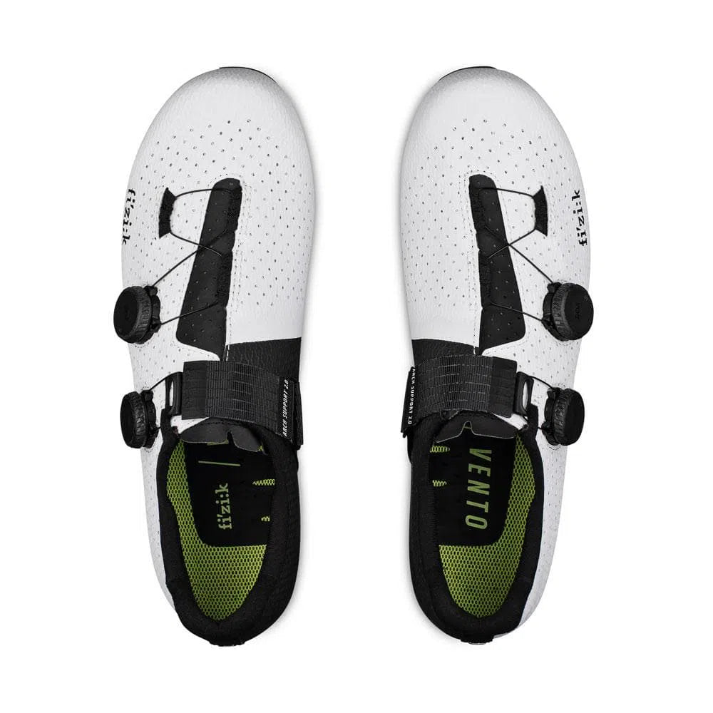 FIZIK Road Cycling Shoes Vento Stabilita Carbon - White Black-Road Cycling Shoes-