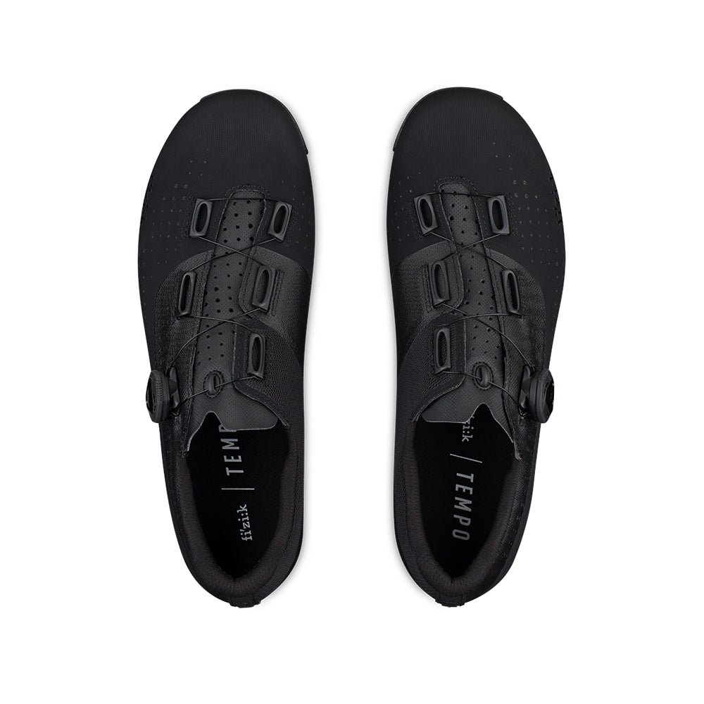 FIZIK TEMPO OVERCURVE WIDE R4 Cycling Shoes - Black-Road Cycling Shoes-