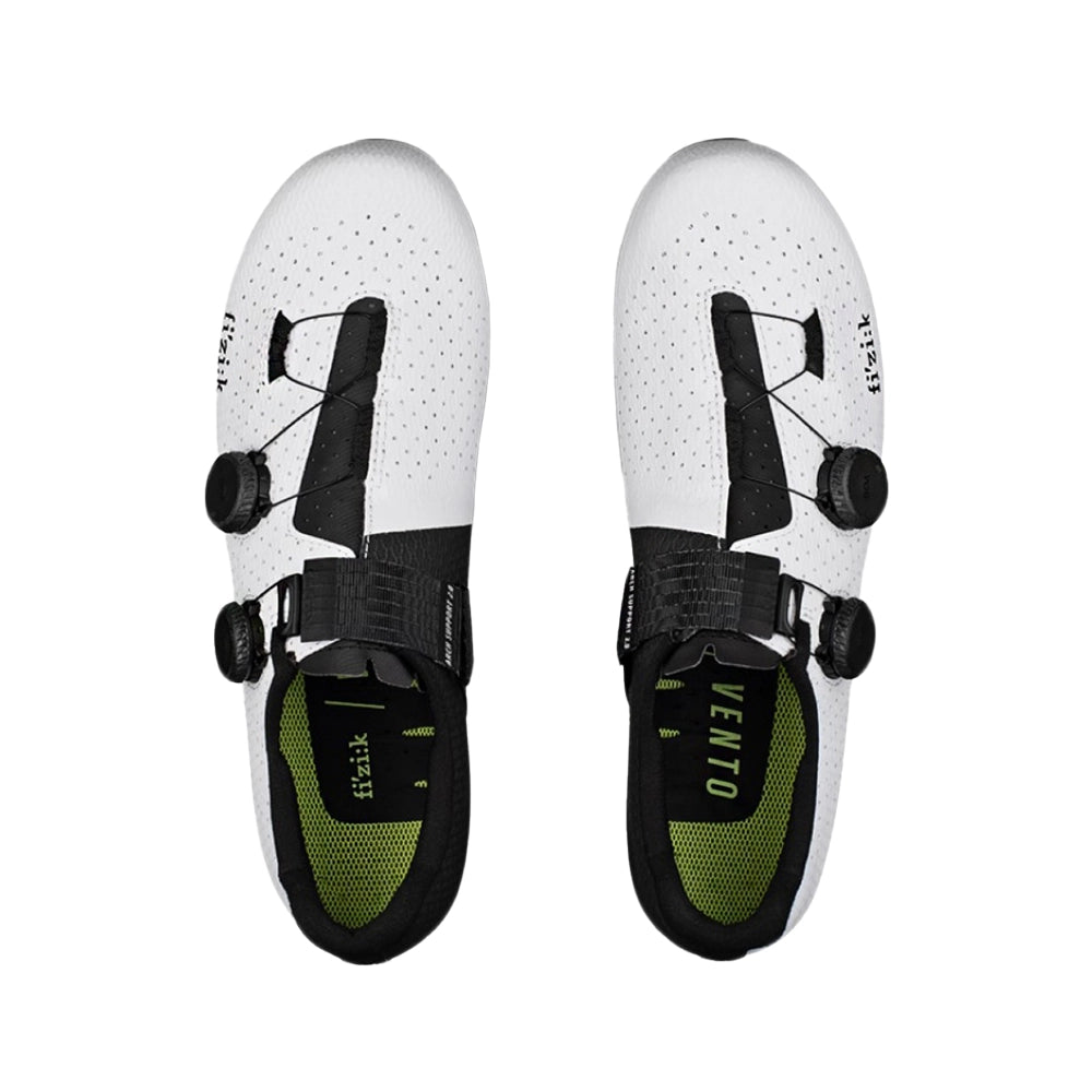 FIZIK VENTO STABILITA CARBON Cycling Shoes - White/Black-Road Cycling Shoes-