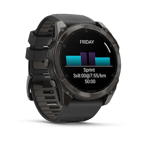 GARMIN Fenix 8 Multisport GPS Amoled Watch - Sapphire/Carbon Grey