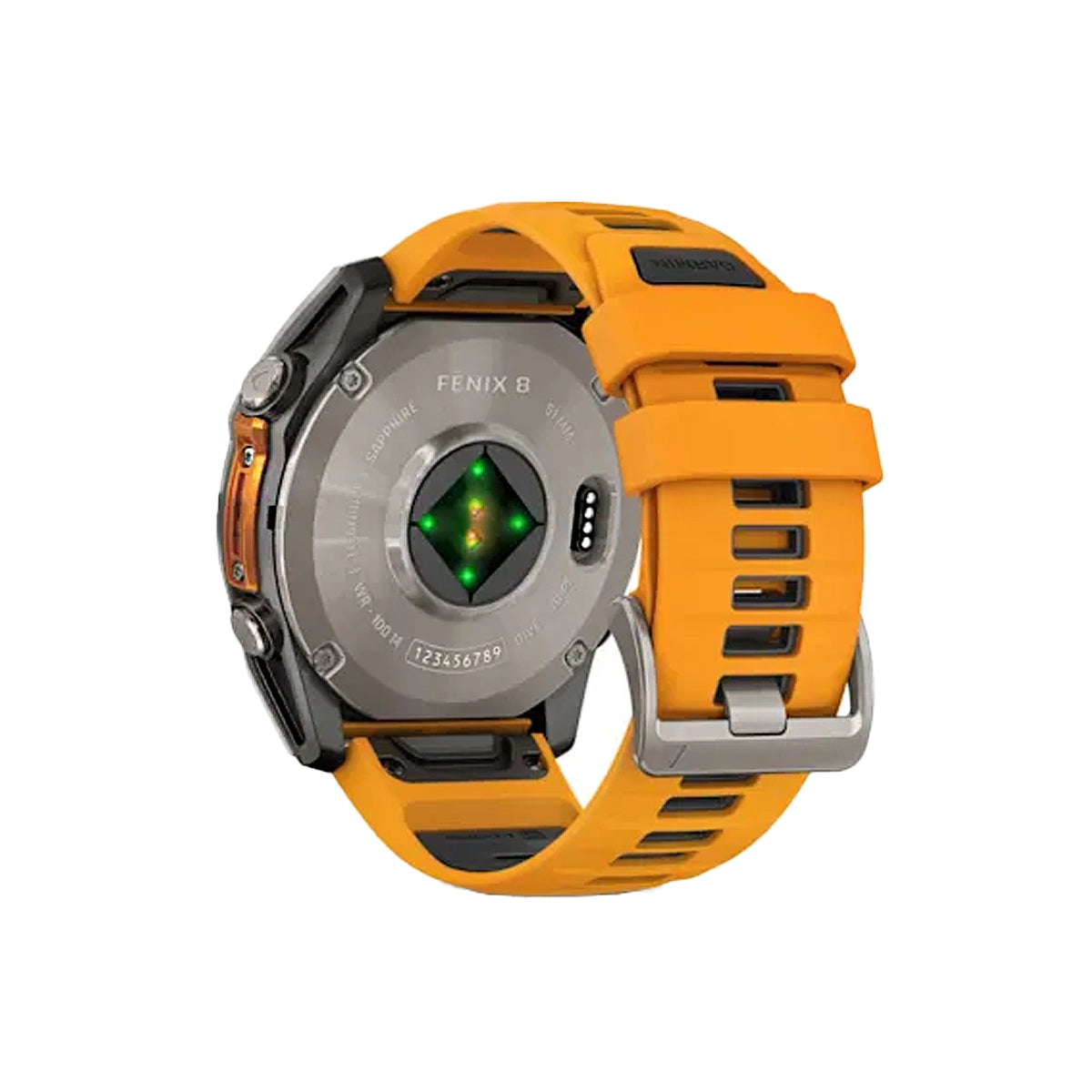 GARMIN Fenix 8 Multisport GPS Amoled Watch - Titanium Spark Orange/Graphite