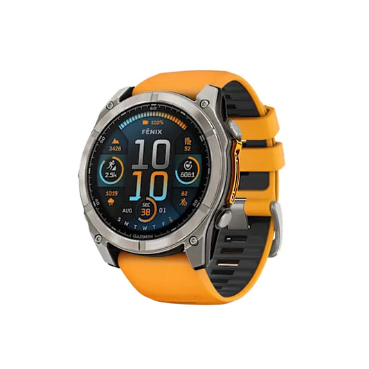 GARMIN Fenix 8 Multisport GPS Amoled Watch - Titanium Spark Orange/Graphite