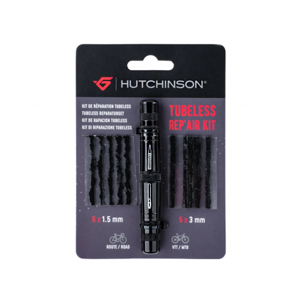 HUTCHINSON Repair Kit Tubeless - 10 Tubeless Plugs-Pumps and CO2-3248382085520