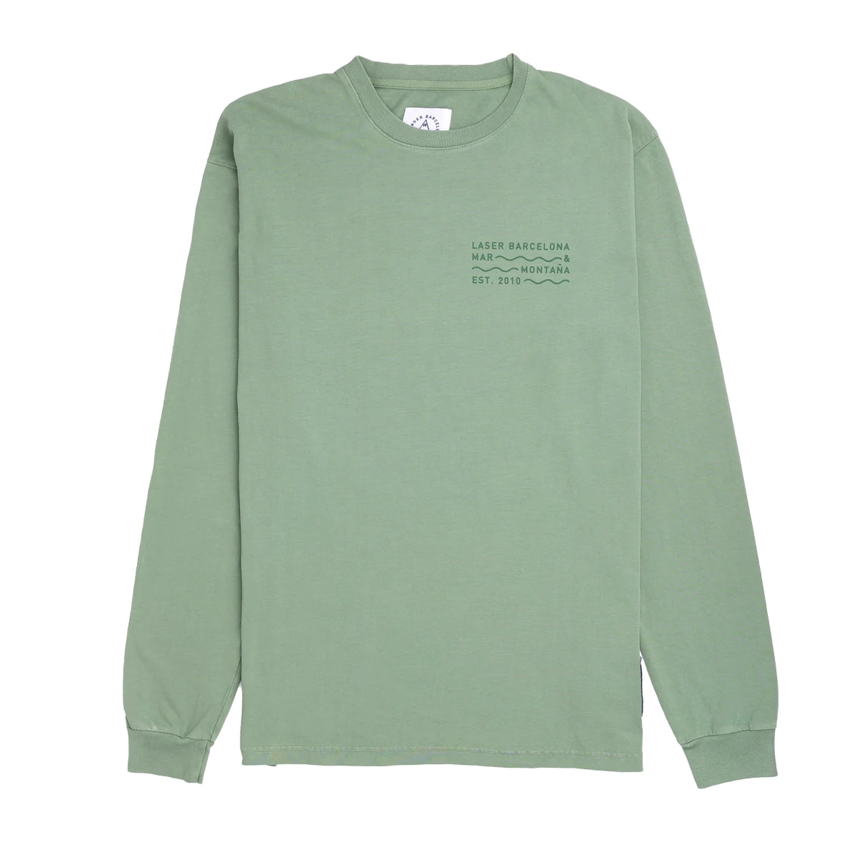 LASER Borne Long Sleeve Tee - Aged Basil