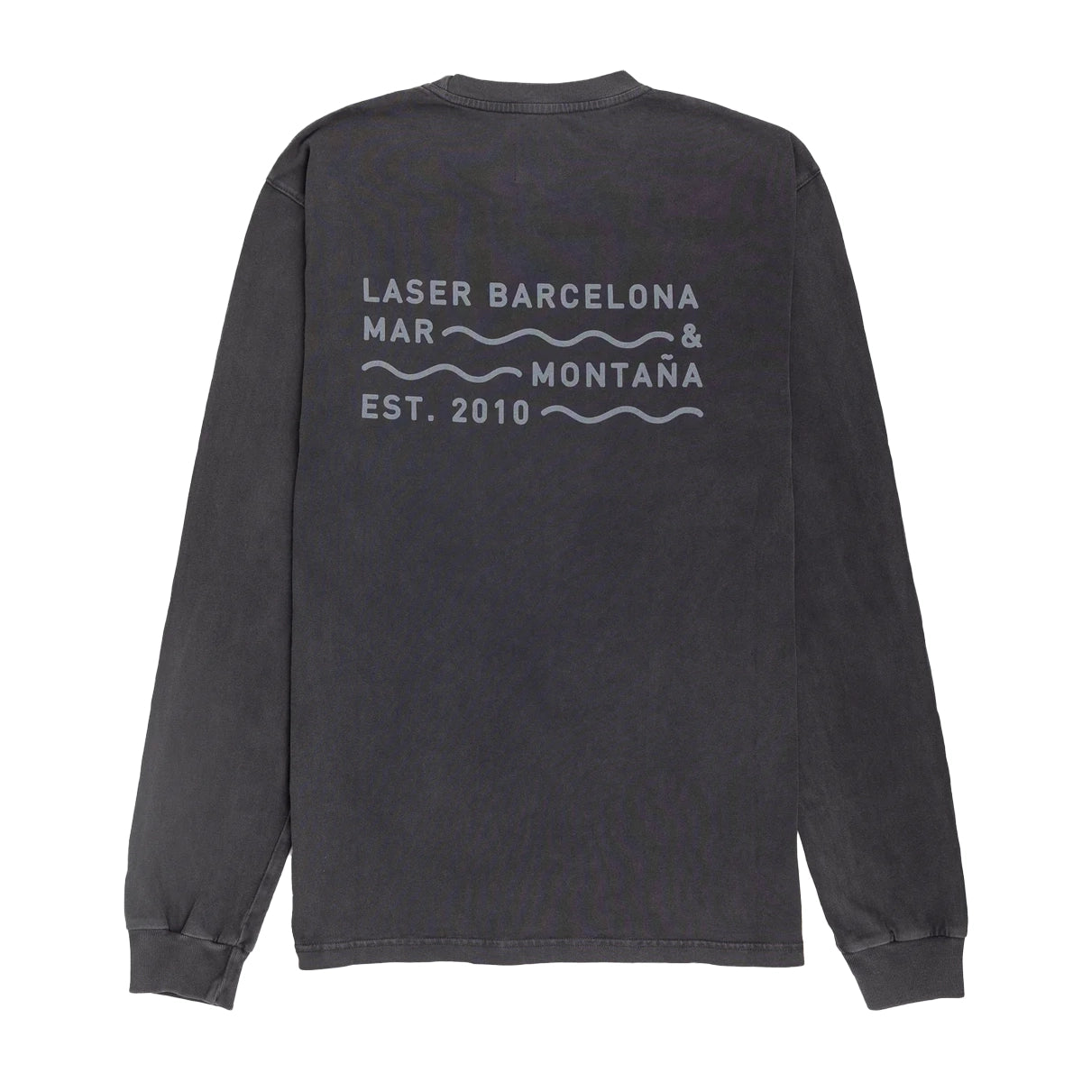 LASER Borne Long Sleeve Tee - Faded Black