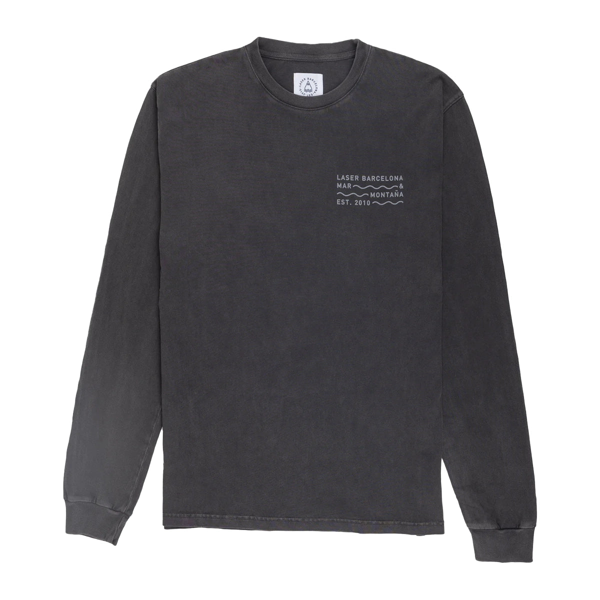 LASER Borne Long Sleeve Tee - Faded Black