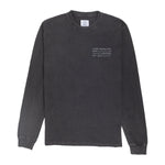 LASER Borne Long Sleeve Tee - Faded Black