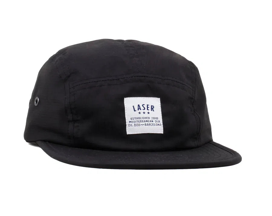 LASER Borne Ripstop Tonal Packable Hat Cap - Black-Caps-32042886