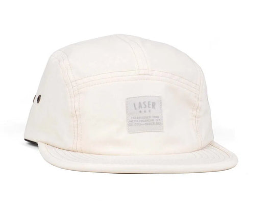 LASER Borne Ripstop Tonal Packable Hat Cap - Ecru White-Caps-57642374