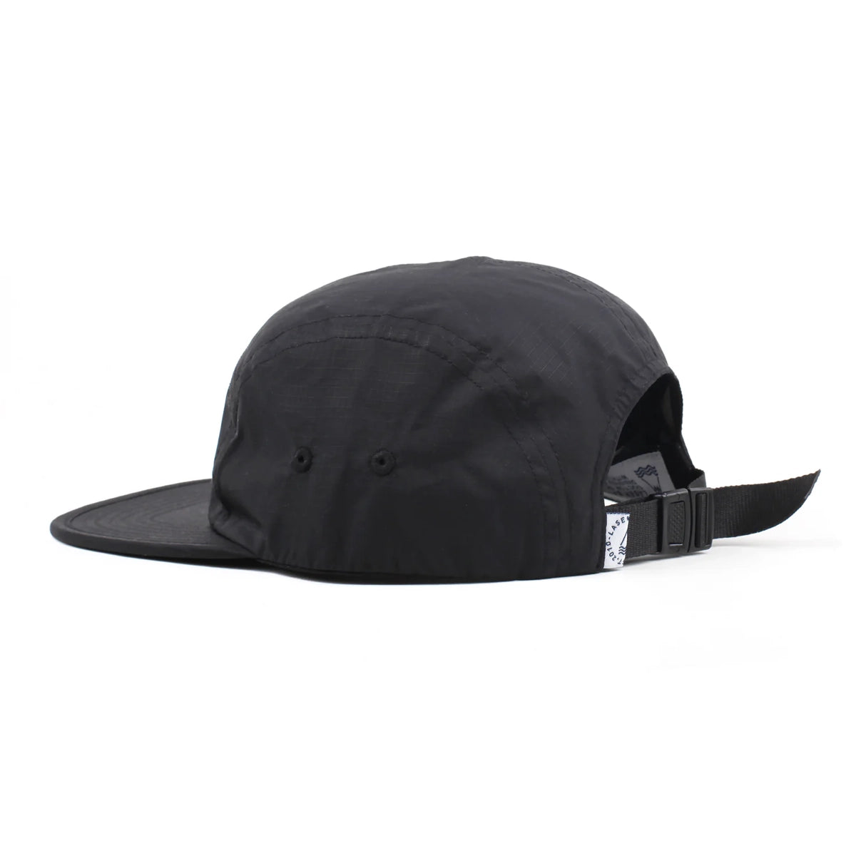 LASER Borne V2 Ripstop Packable 5 Panel Hat - Black