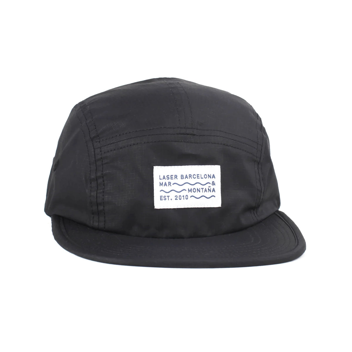 LASER Borne V2 Ripstop Packable 5 Panel Hat - Black