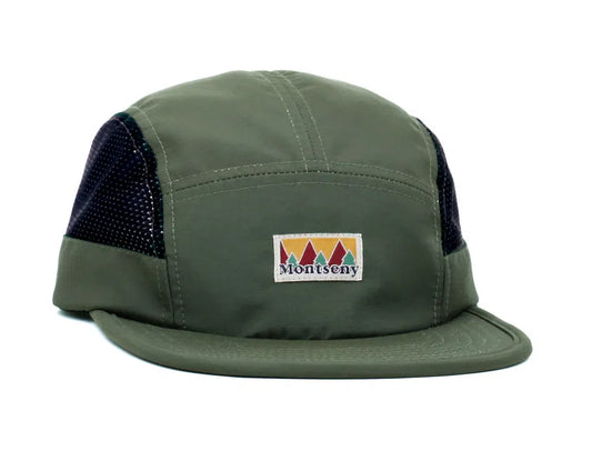 LASER Montseny Camper Tech Hat Cap - Moss Green-Caps-16044934