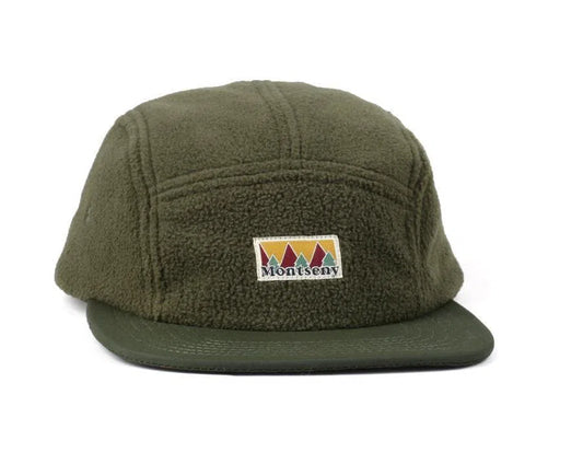 LASER Montseny Fleece Camper Hat Cap - Moss Green-Caps-03811462