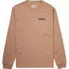 LASER Montseny Outside is Free LS Tee - Taupe-T-Shirts-27847814