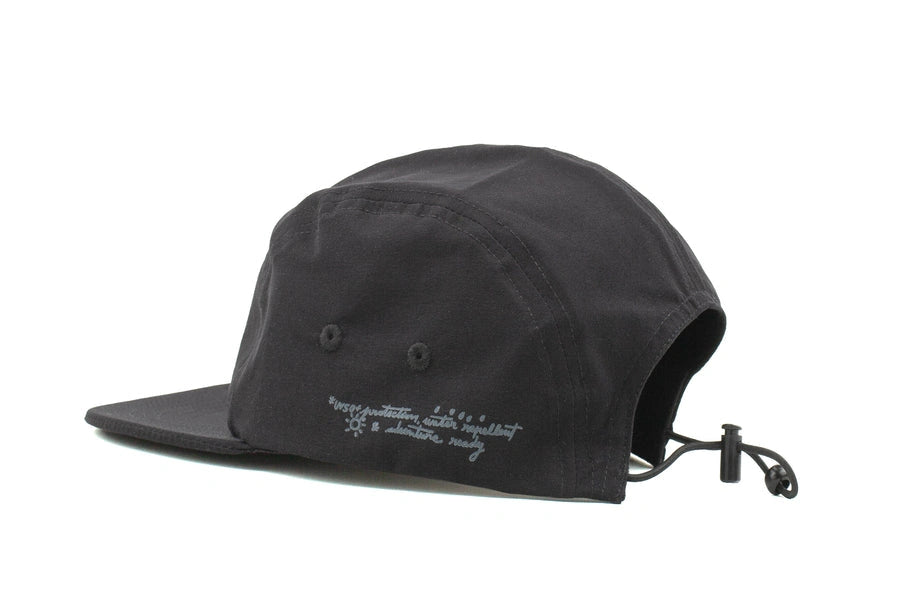 LASER Trail 5 Panel Hat - Black