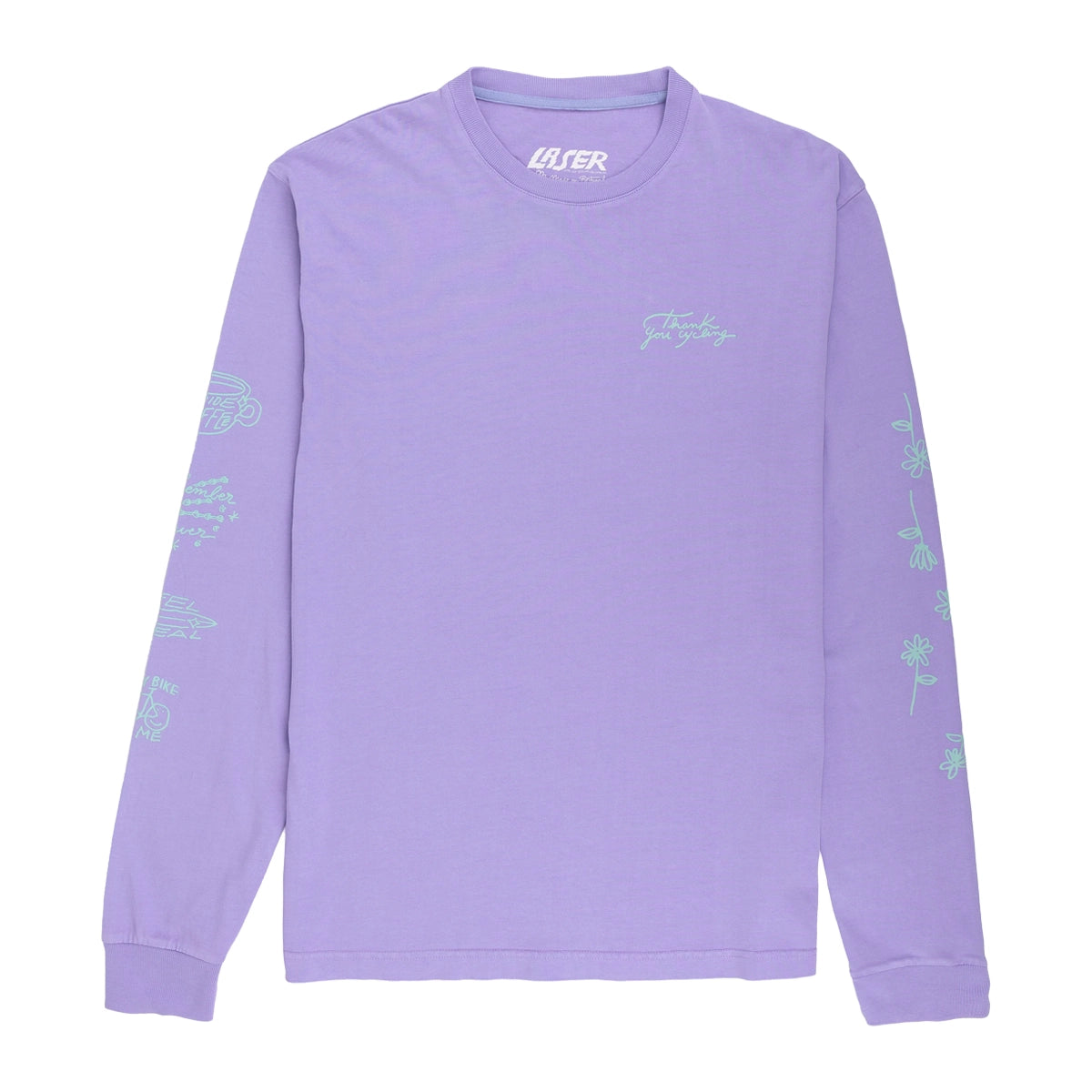 LASER x RODAGIRA Long Sleeve Tshirt - Lavender