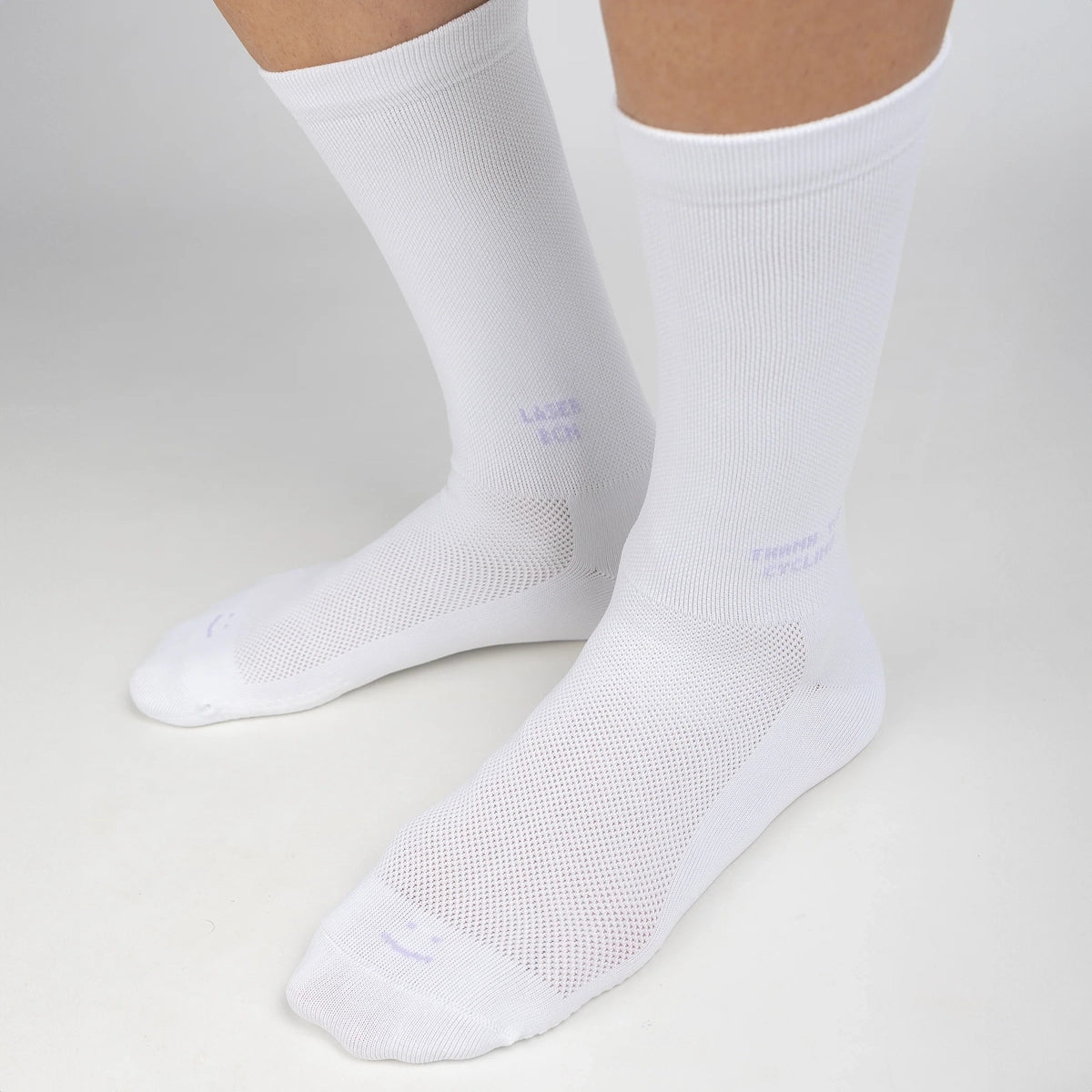 LASER x RODAGIRA Thank You Cycling Performance Socks - White