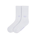 LASER x RODAGIRA Thank You Cycling Performance Socks - White