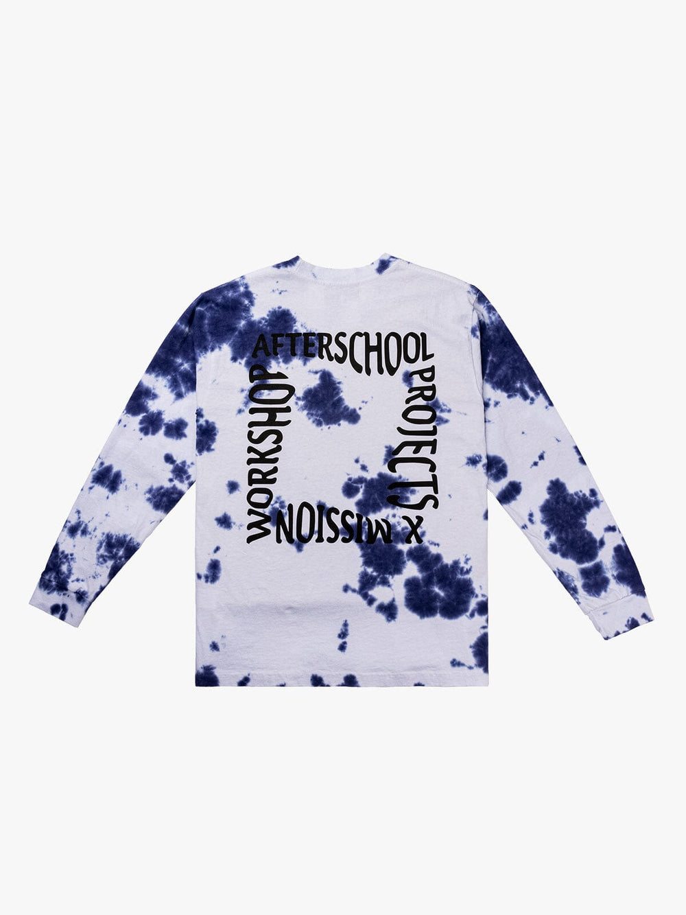 MISSION WORKSHOP MW X ASP LS Hand Dyed Tee - Blue-T-Shirts-