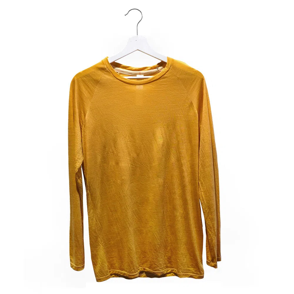 MAAD Cycling Long Sleeve Tshirt - Bright Mustard-Technical T-Shirts-