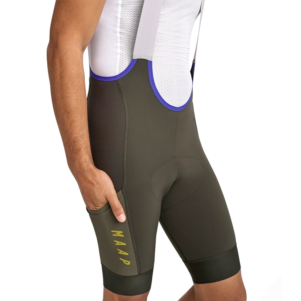 MAAP Alt Road Cargo Bib Shorts - Burnt Olive-Bib Shorts-