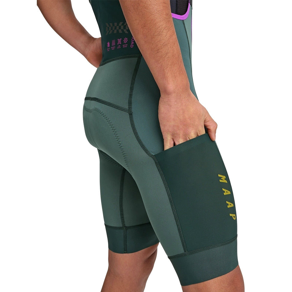 MAAP Alt Road Cargo Bib Shorts - Cypress Green-Bib Shorts-