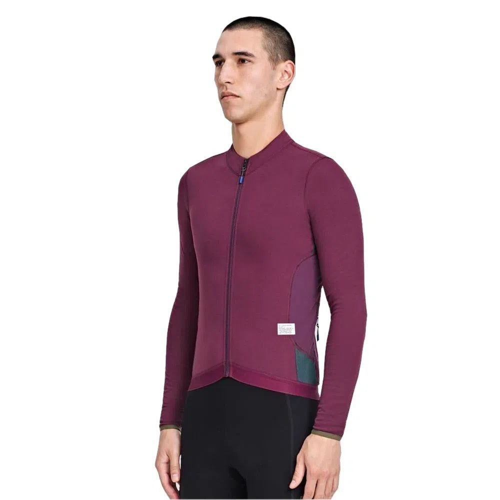 MAAP Alt Road Long Sleeve Jersey - Burgundy-Long Sleeve Jerseys-