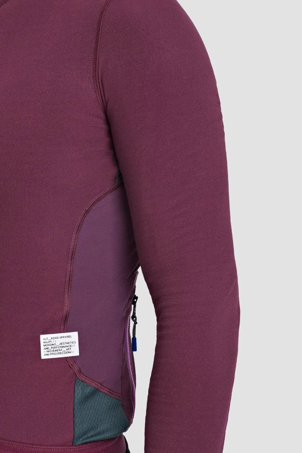 MAAP Alt Road Long Sleeve Jersey - Burgundy-Long Sleeve Jerseys-