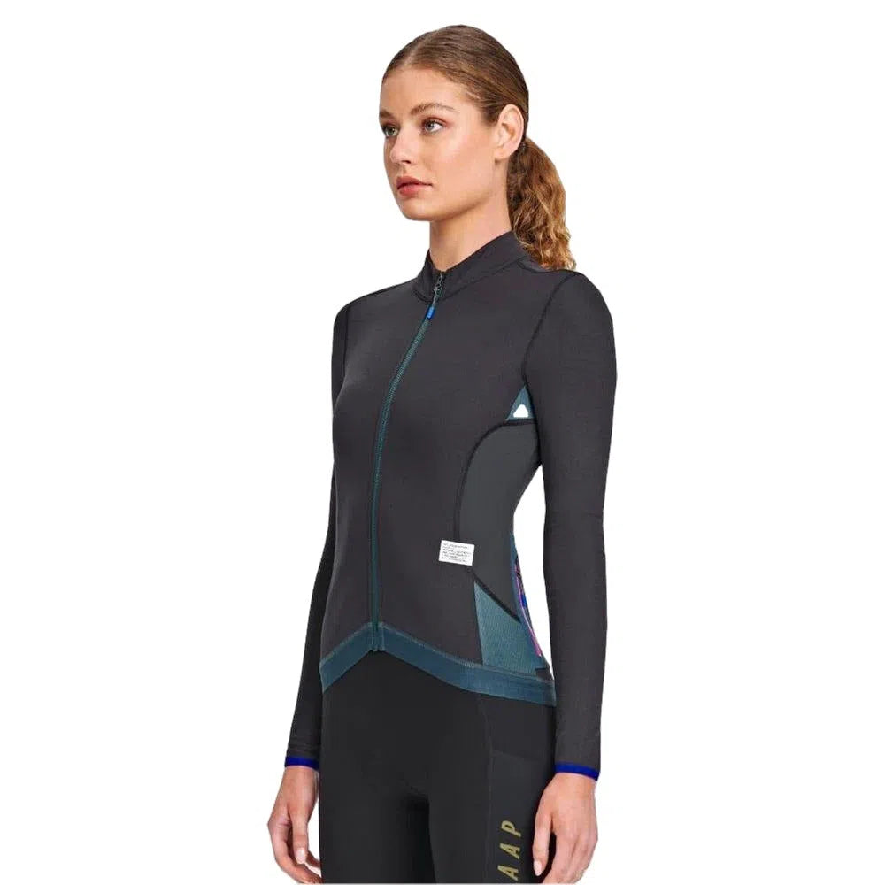 MAAP Alt Road Long Sleeve Women Jersey - Graphite-Women Long Sleeve Jerseys-