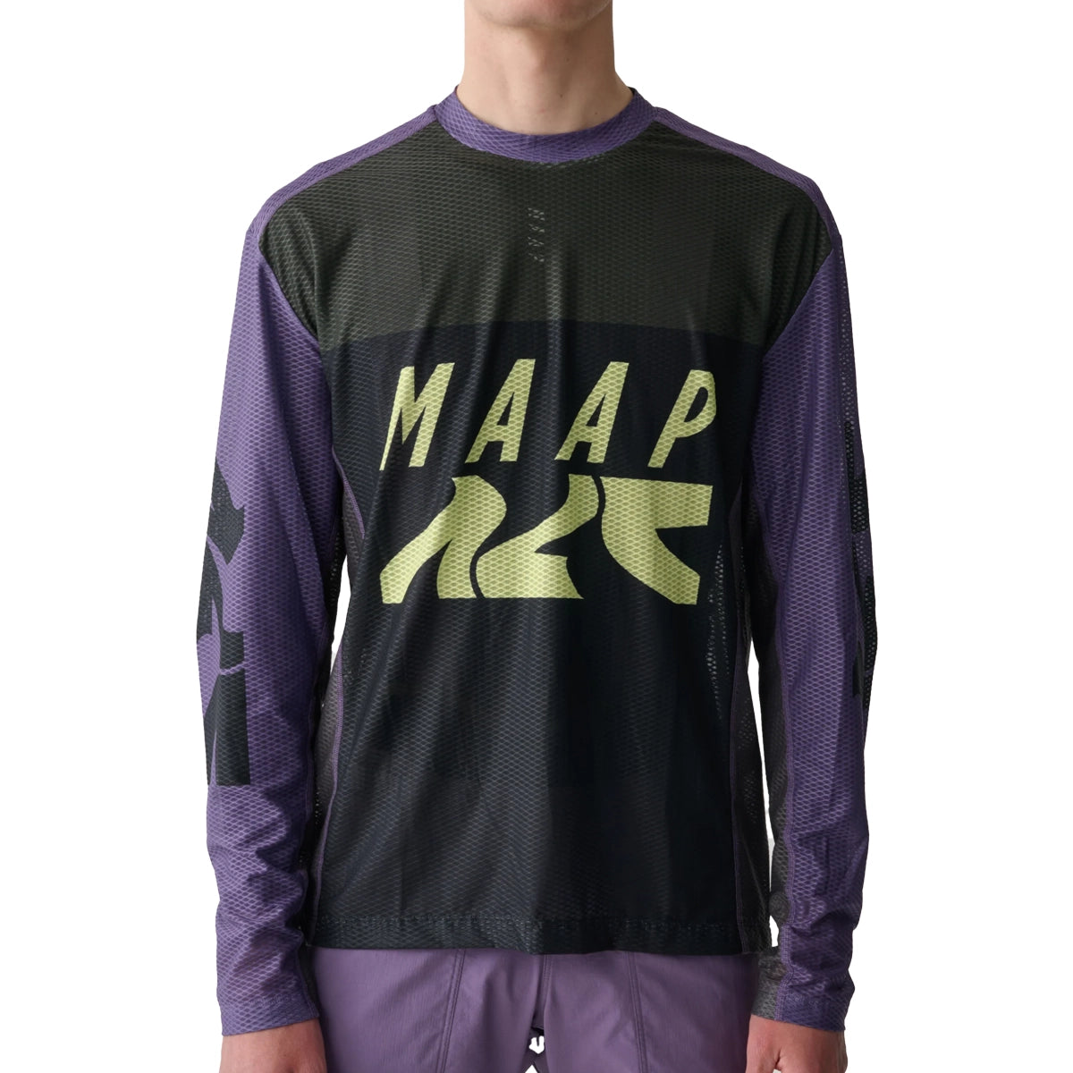 MAAP Alt Road LS Mesh Tee - Black/Agate