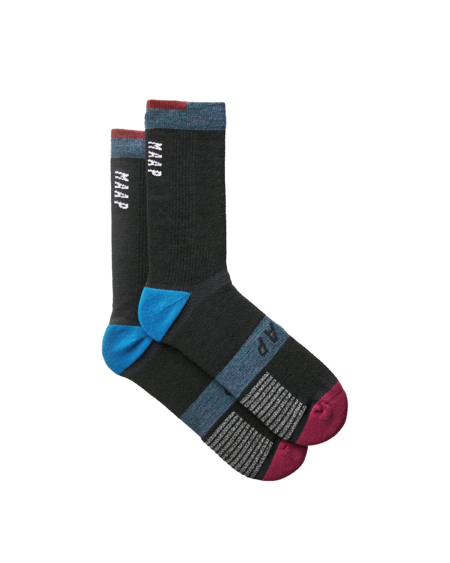 MAAP Alt Road Merino Socks - Black-Cycling Socks-2000575064177