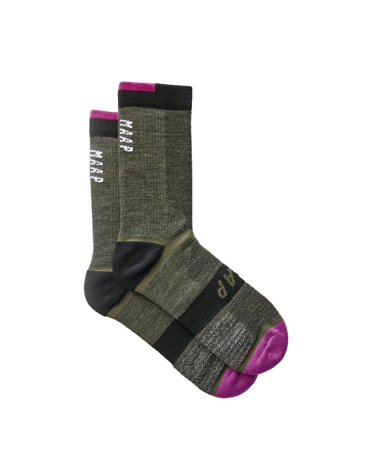 MAAP Alt Road Merino Socks - Olive-Cycling Socks-2000575064207