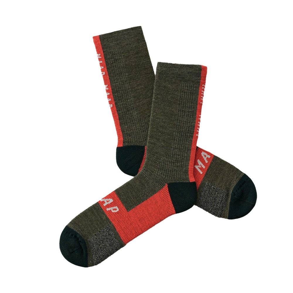 MAAP Alt Road Trail Socks - Olive/Mars-Cycling Socks-