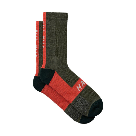 MAAP Alt Road Trail Socks - Olive/Mars-Cycling Socks-