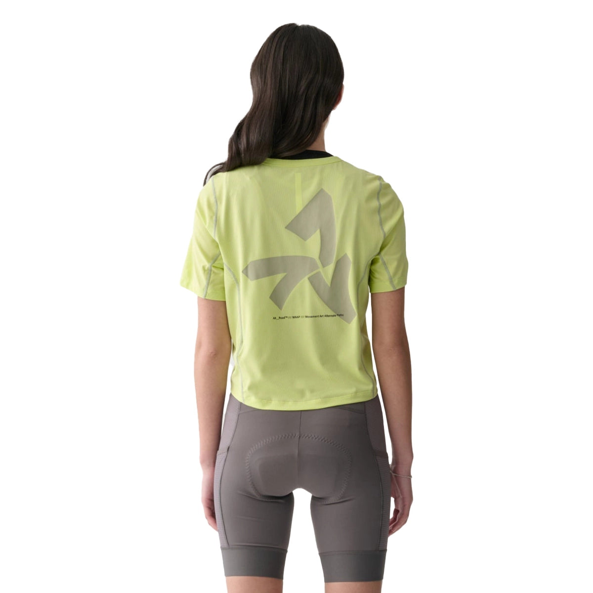 MAAP Alt Road Women Cropped Tee - Shadow Lime