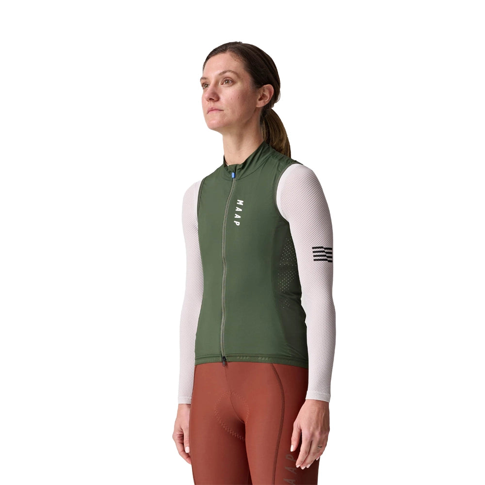 MAAP Draft Team Women Vest AW2023 - Bronze Green-Gilets-