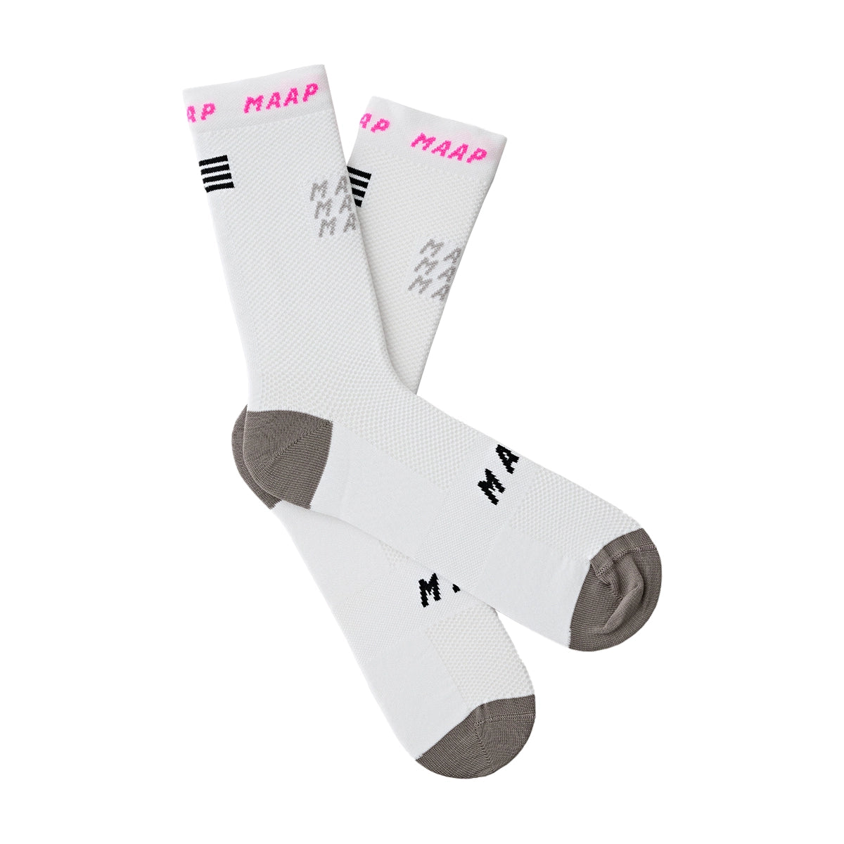 MAAP Eclipse Socks SS24 - White/Morel-Cycling Socks-