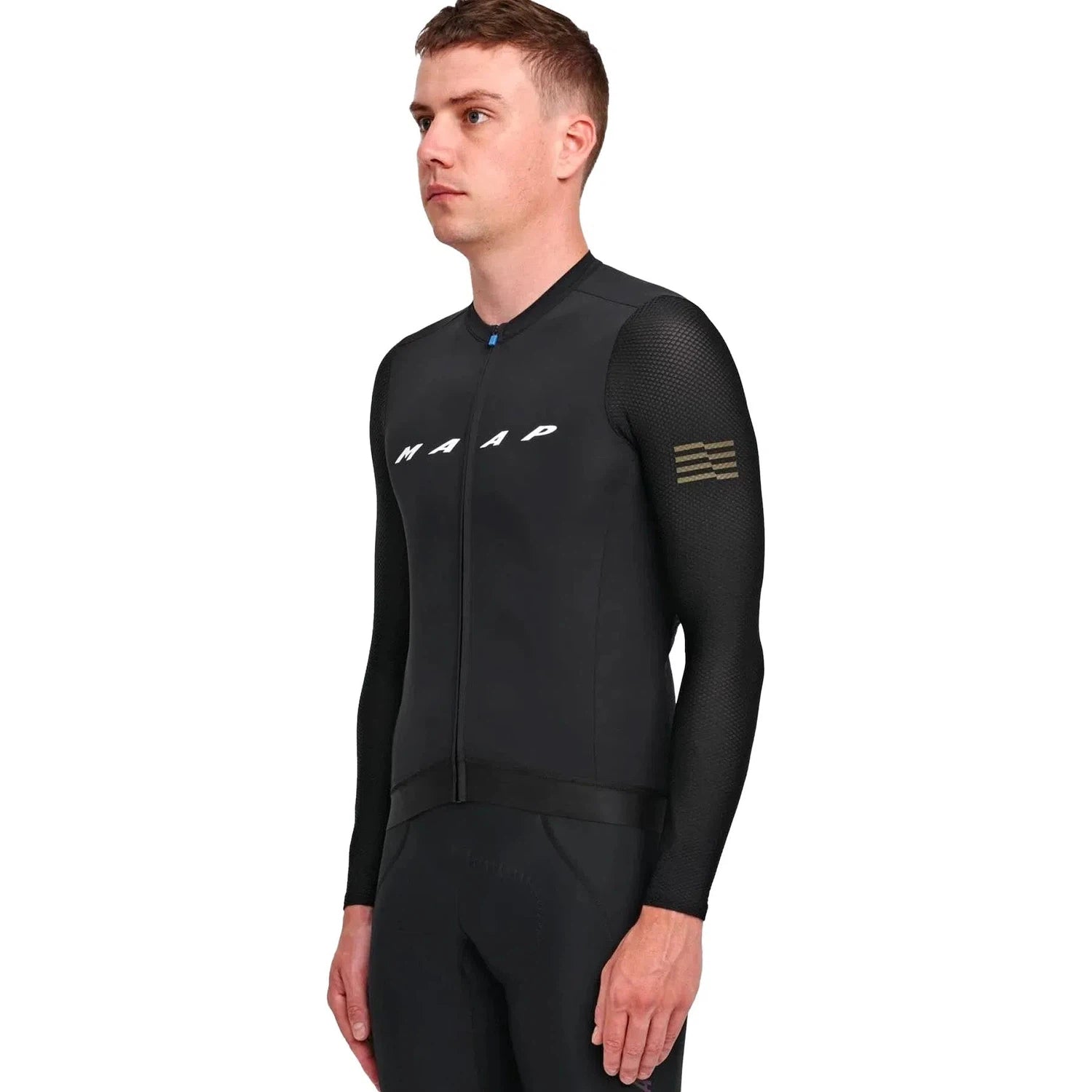 MAAP Evade Pro Base LS Jersey AW2023 - Black-Long Sleeve Jerseys-