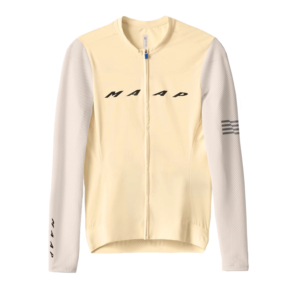 MAAP Evade Pro Base Women LS Jersey AW2023 - Sandstone/Limestone-Women Long Sleeve Jerseys-2000575162651